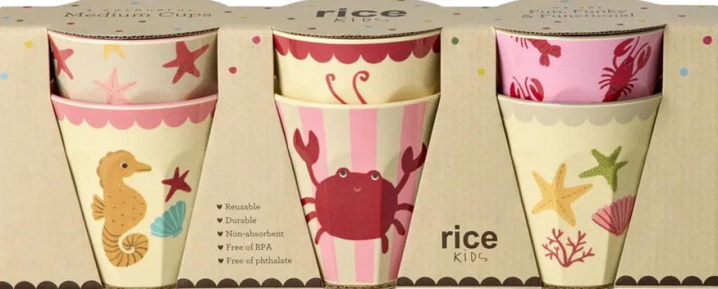 Børn RICE KIDS Børneglas Og Kopper|Børneglas Og Kopper > Kop 6 stk. 25 cl,