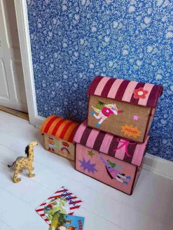 Sale RICE KIDS Opbevaringshus 3 stk, Hero/Pink
