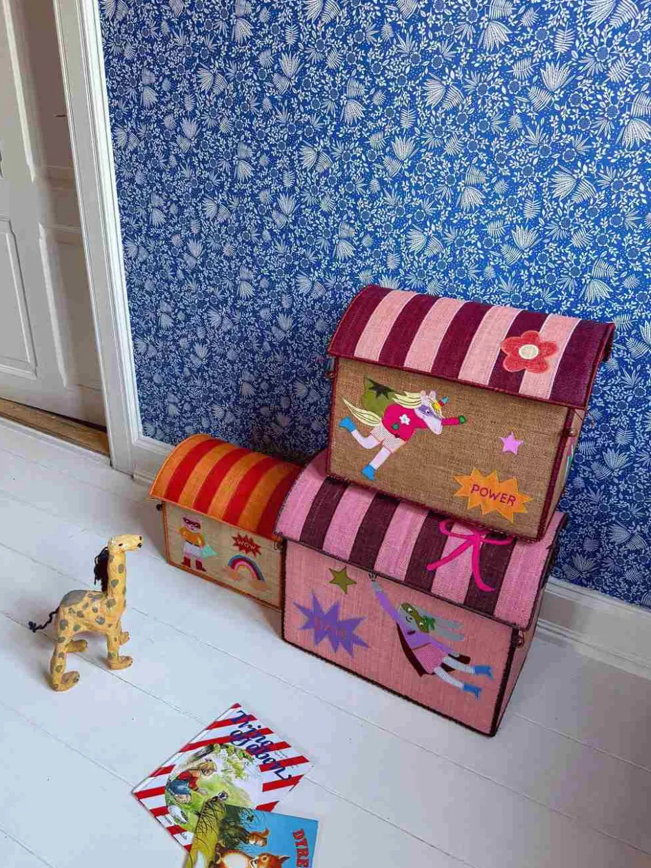 Sale RICE KIDS Opbevaringshus 3 stk, Hero/Pink