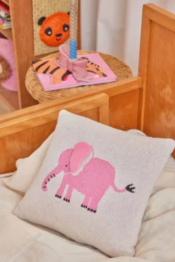 RICE KIDS Puder Og Betræk > Pude 30x30 cm, Pink