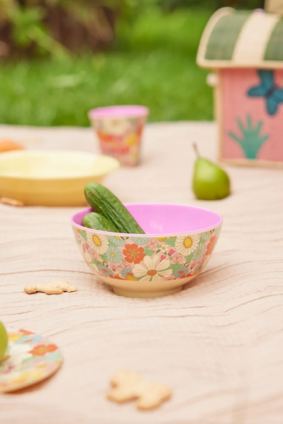 Online RICE KIDS Skål Ø15 cm, Flower Power