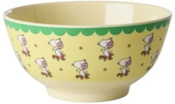Hot RICE KIDS Skål Ø15 cm, Snoopy/Gul
