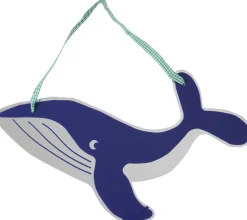 Hot RICE KIDS Spejl 35 cm, Whale/Blå