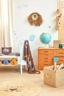 Børn RICE KIDS Plaider Til Børneværelset|Plaider Til Børneværelset > Tæppe 80x100 cm, Brun