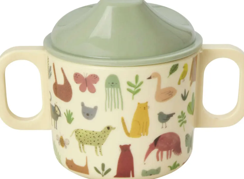 Sale RICE KIDS Tudkop 25 cl, Sweet Jungle/Creme