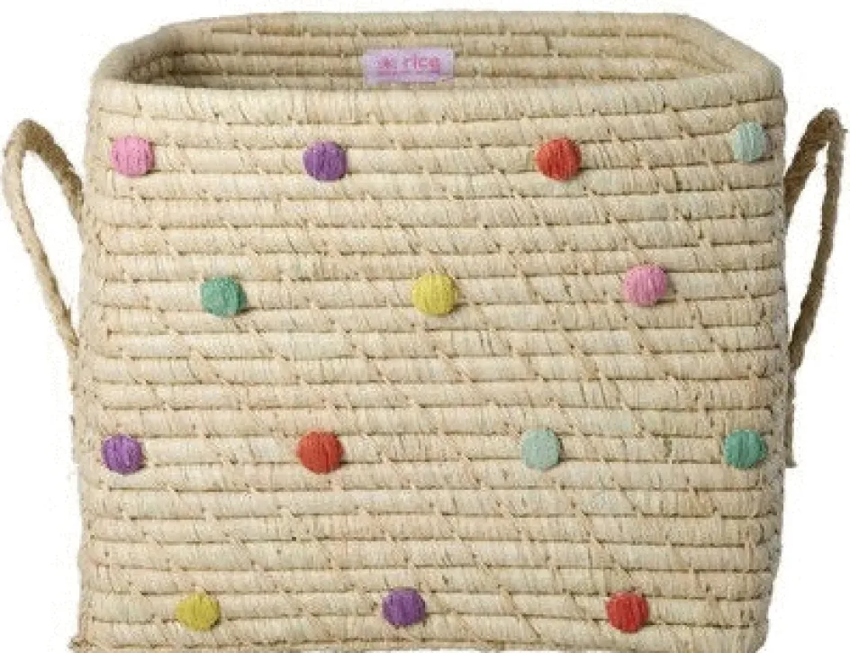 Discount RICE Kurv H25 cm, Dots