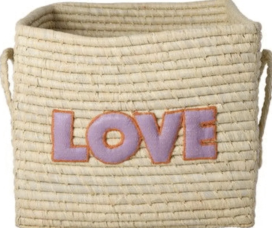 Outlet RICE Kurv H25 cm, Love