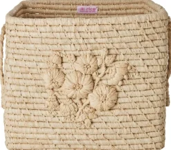 Best RICE Opbevaringskurv H25 cm, Naturblomst