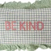 Outlet RICE Pude 30x50 cm, BE KIND/Lys grøn