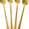 Sale Seashell Lang Ske 4 stk. 19 cm, Guld Serveringsbestik