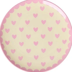 Hot RICE Tallerken , Favorite Hearts/Dark Pink