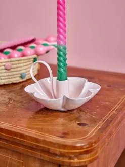 Online RICE Lysestage H8 cm, Rosa