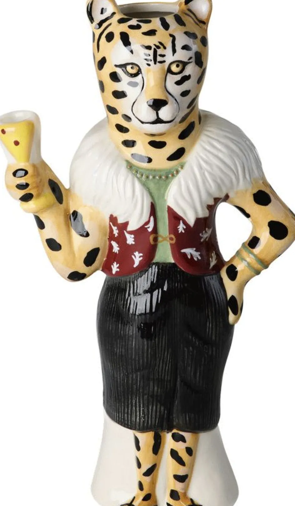 Best RICE Vase H26,5 cm, Nathalie Lété/Leopard