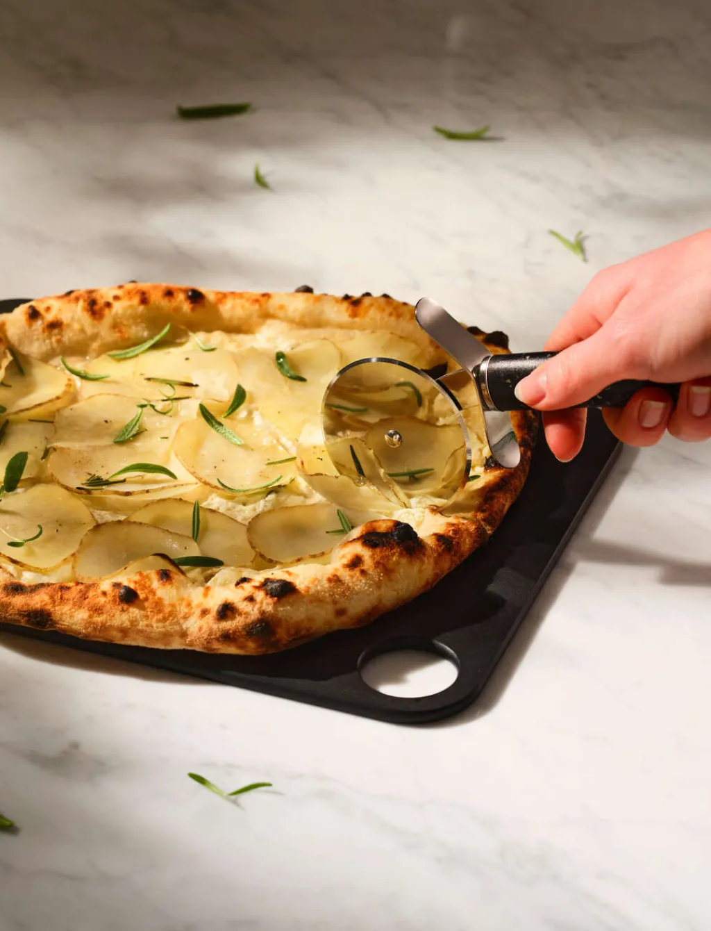 New REDO Pizzaskærer, Sort Pizza Og Pasta