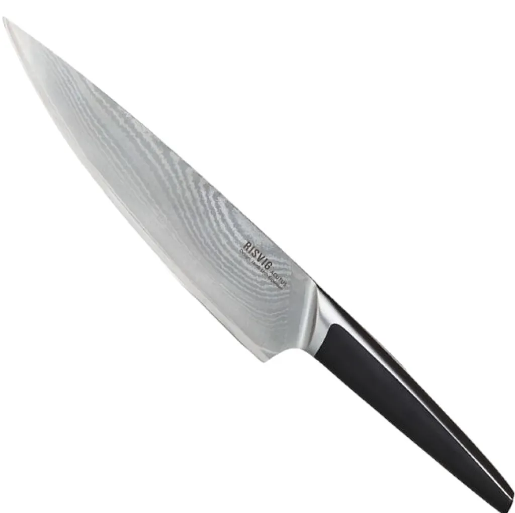 Risvig Design Kokkeknive > Acutus Damaskus Kokkekniv 20 cm