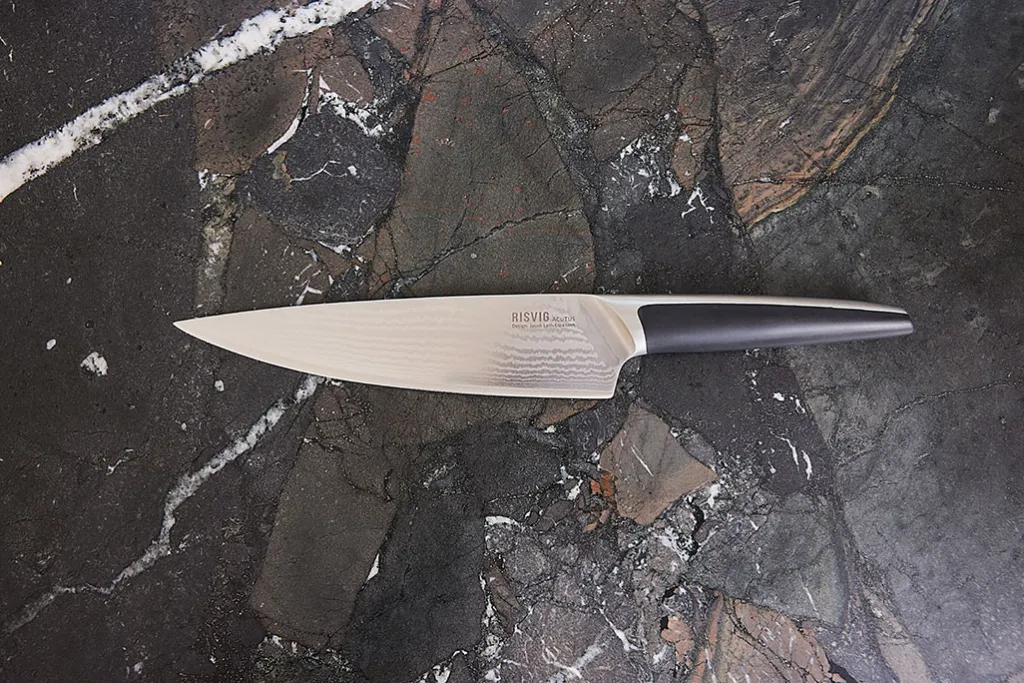 Risvig Design Kokkeknive > Acutus Damaskus Kokkekniv 20 cm