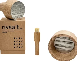 Rivsalt Salt Og Peber|Salt Og Peber > Crush Minikværn H6,6 cm, Rustfrit Stål/Egetræ