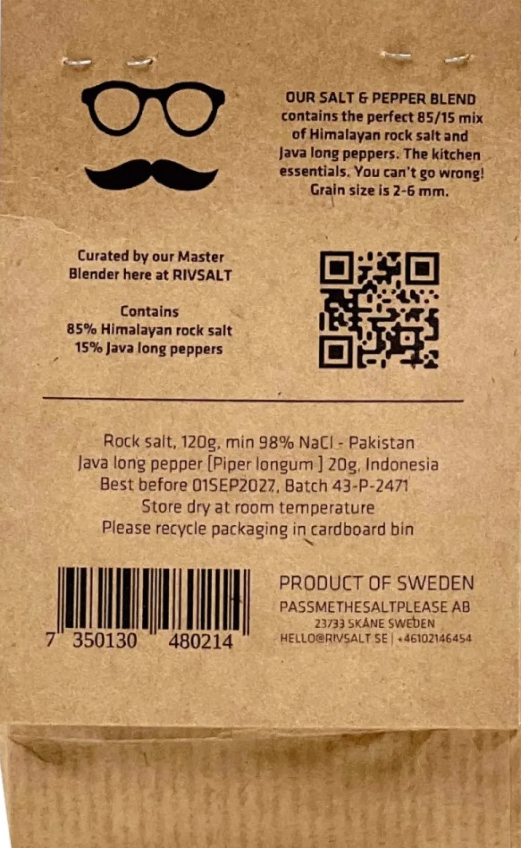 Rivsalt Salt Og Peber|Salt Og Peber > ROCK Saltblanding Refill 150 g