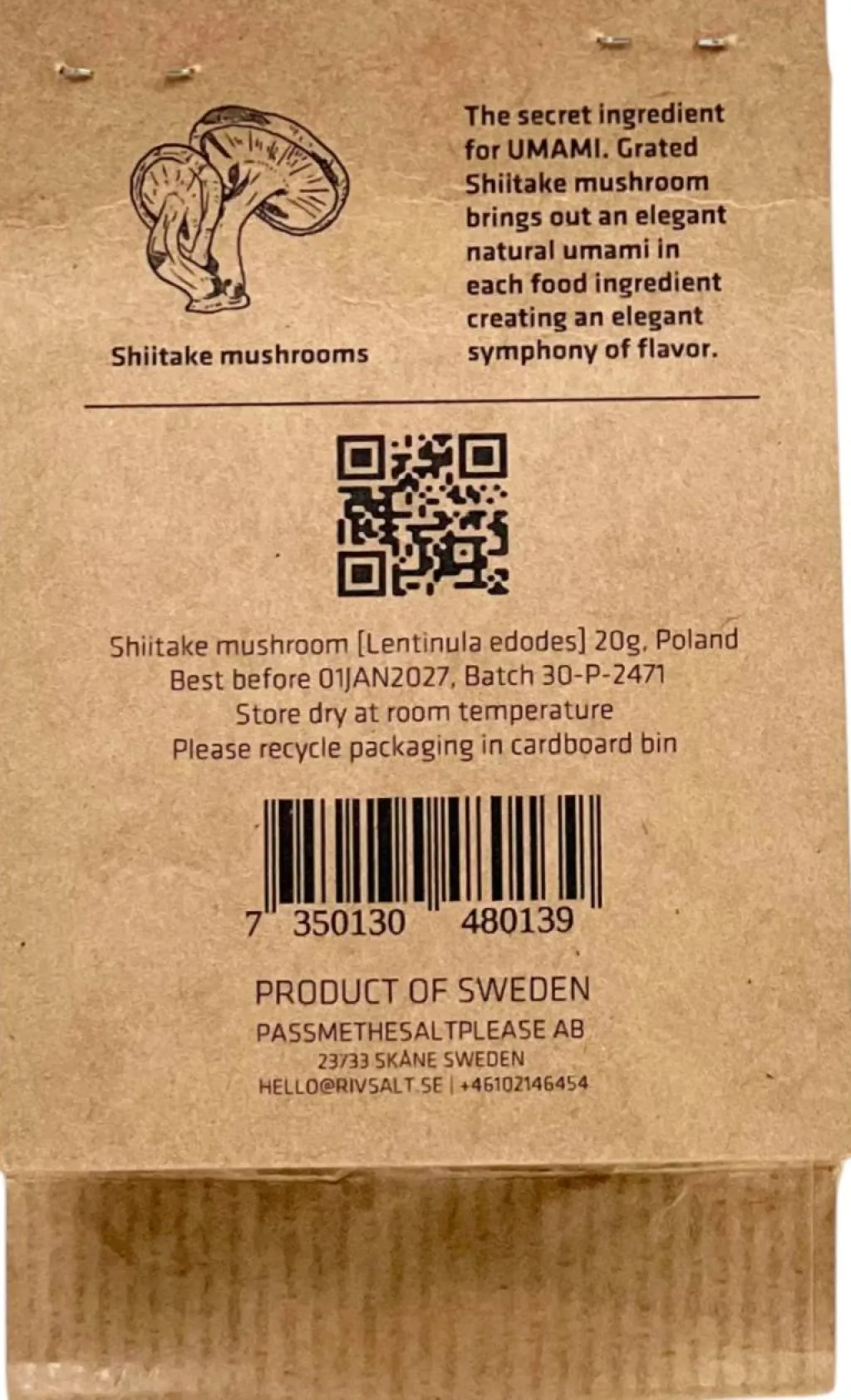 Discount Umami Shiitake-svampe Refill 20 g Salt Og Peber|Salt Og Peber