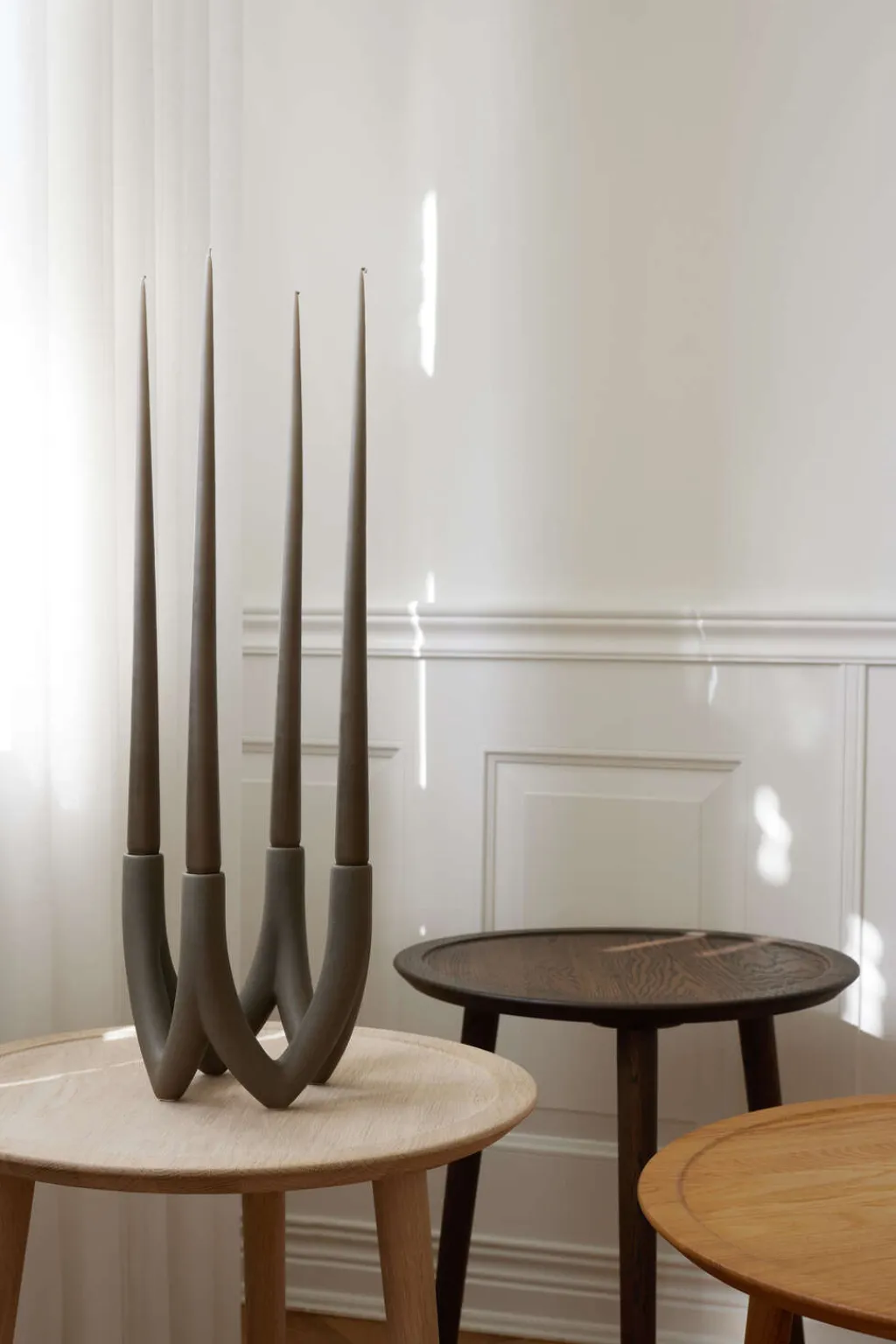Ro Collection Borde > Dodona Sofabord Ø46 cm, Sæbebehandlet Eg