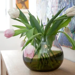 Ro Collection Stue|Vaser > Flower Vase no. 23 H18 cm, Moss Green