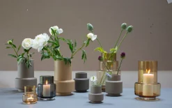 Hot Hurricane Ceramic Vase H, Soft Ochre Stue|Vaser