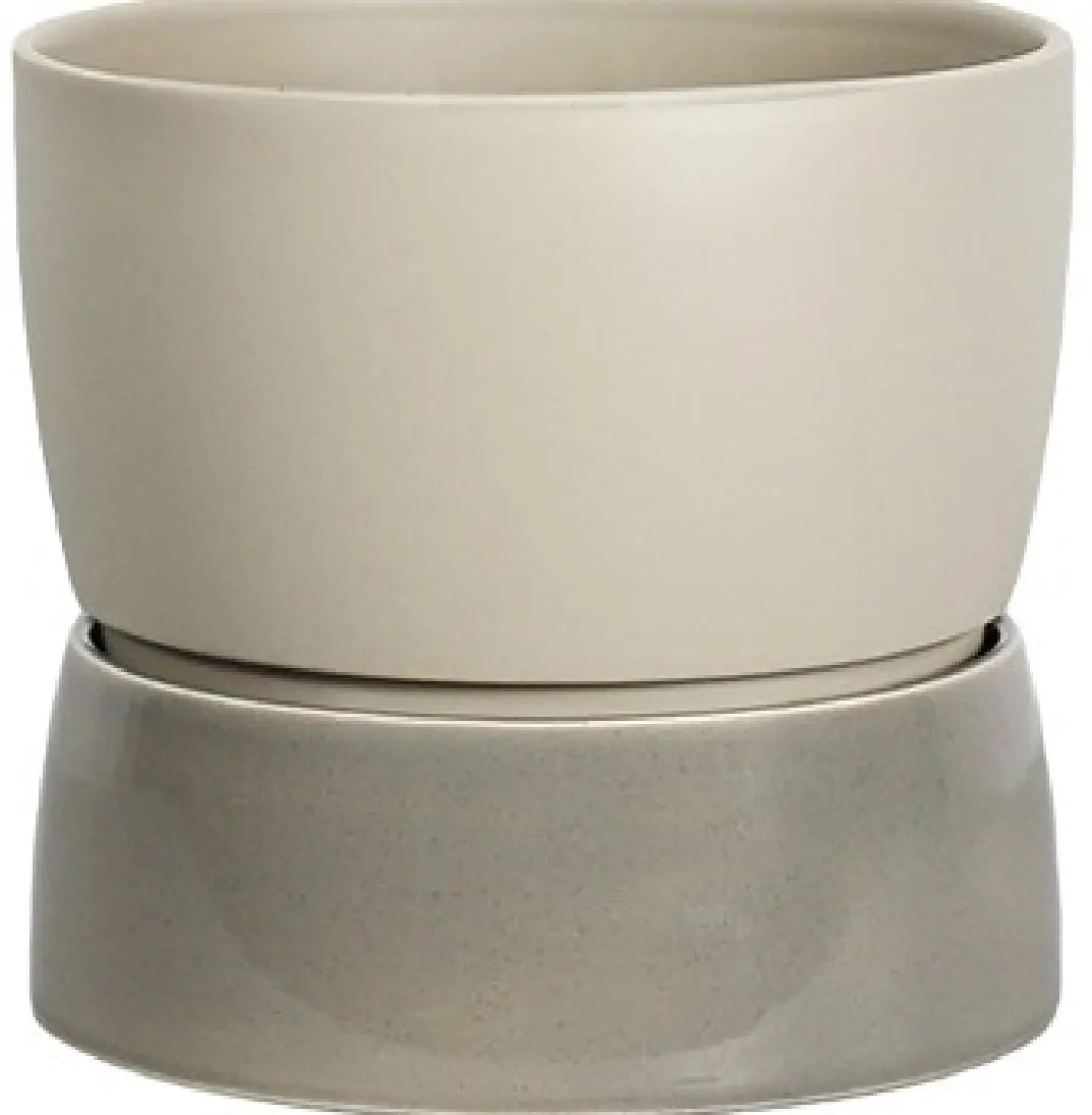 Ro Collection Stue|Urtepotter Og Krukker > Two Tone Urtepotteskjuler H, Dune Grey