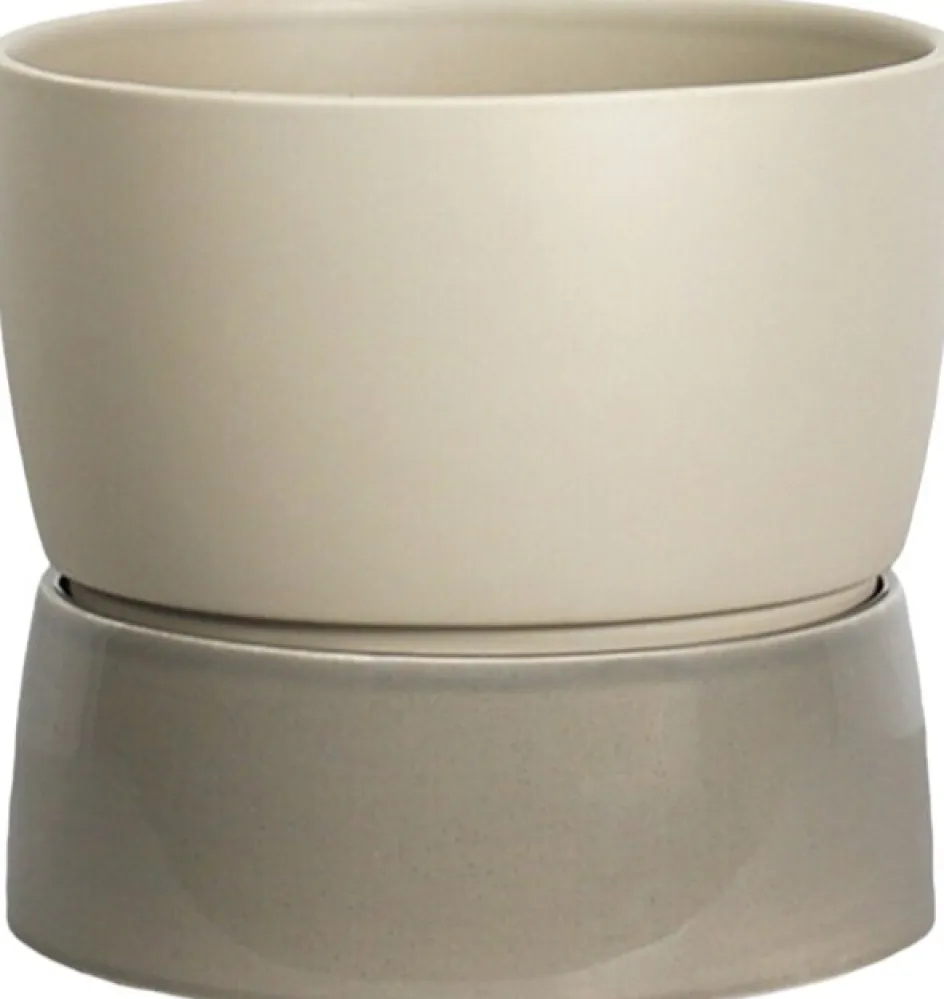 Online Ro Collection Two Tone Urtepotteskjuler H, Dune Grey