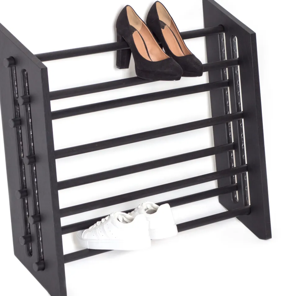 Clearance Roon & Rahn Moodstand Skostativ , Sort Specialmalet Eg