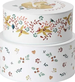 Sale Grand Cru Cottage Opbevaringsdåse 2 stk H8,5/11 cm, Hvid Jule Opbevaring|Opbevaring Til Køkkenet