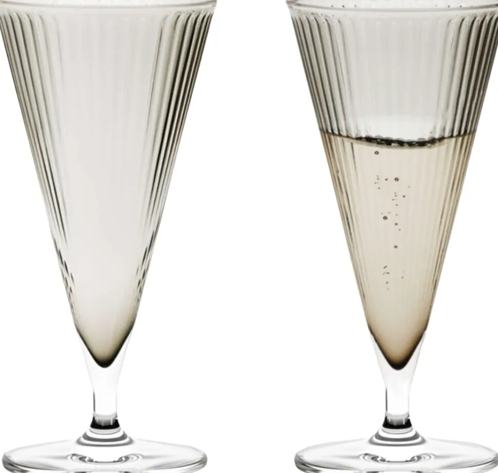 Outlet Grand Cru Nouveau Champagneglas 2 stk. 20 cl, Smoke Champagneglas|Champagneglas