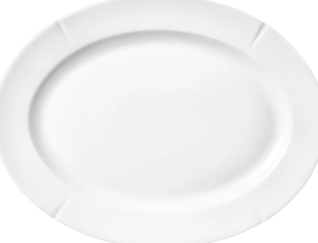 Rosendahl Middagstallerkener > Grand Cru Oval Tallerken 4 stk. 23x30 cm, Hvid