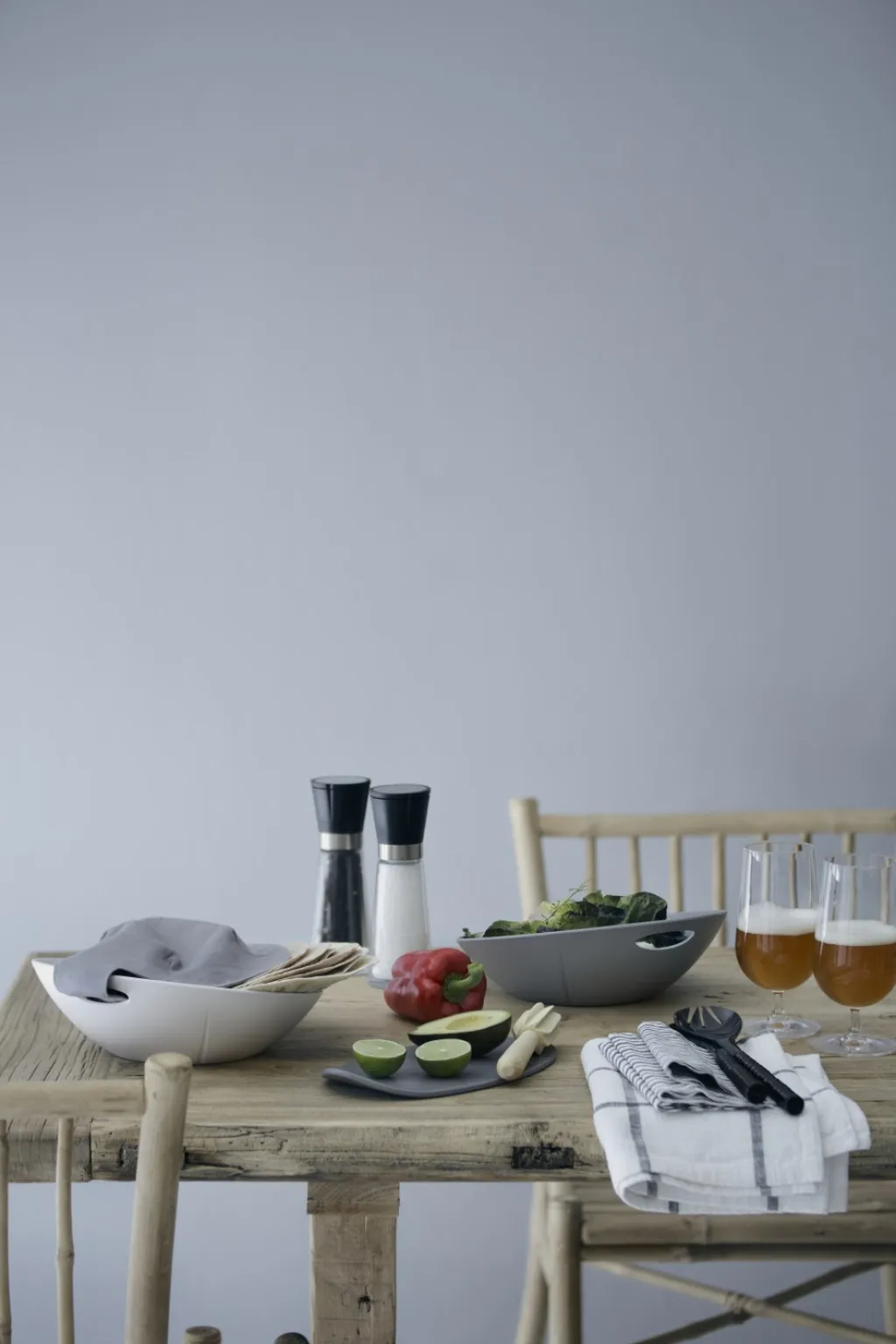 Rosendahl Salt Og Peber|Salt Og Peber > Grand Cru Salt- og Pebersæt 2 stk. H20,5 cm, Sort/Stål