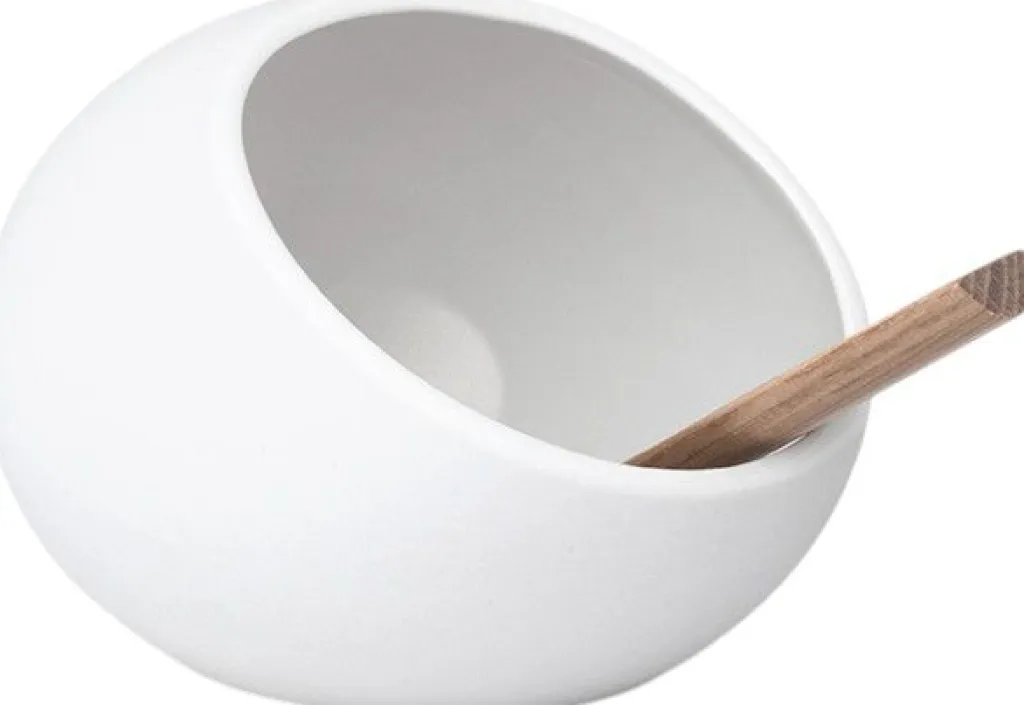 New Saltkar Ø11 cm, Hvid Salt Og Peber|Salt Og Peber