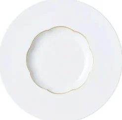 New Sonetto Oro Dyb Tallerken 26,1 cm, Hvid/Guld Dybe Tallerkener