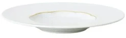 New Sonetto Oro Dyb Tallerken 26,1 cm, Hvid/Guld Dybe Tallerkener