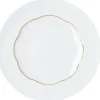 Outlet Sonetto Oro Tallerken 23,3 cm, Hvid/Guld Middagstallerkener