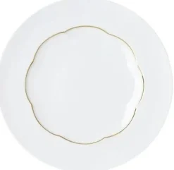 Outlet Sonetto Oro Tallerken 23,3 cm, Hvid/Guld Middagstallerkener