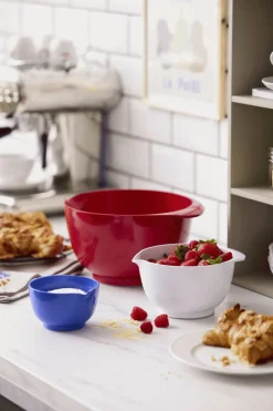 Outlet Rosti Margrethe Røreskålesæt m. Låg 6 Dele, Rød/Hvid/Blå