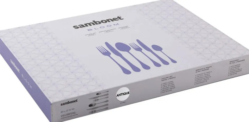 Online Sambonet Bloom Bestiksæt , Mat Rustfrit Stål