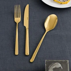 Clearance Sambonet Linear Bestiksæt , Guld