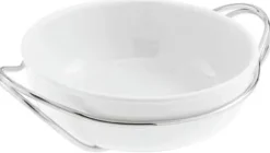 Sambonet Fade > New Living Spaghettifad m. Holder Ø32 cm, Hvid/Stål