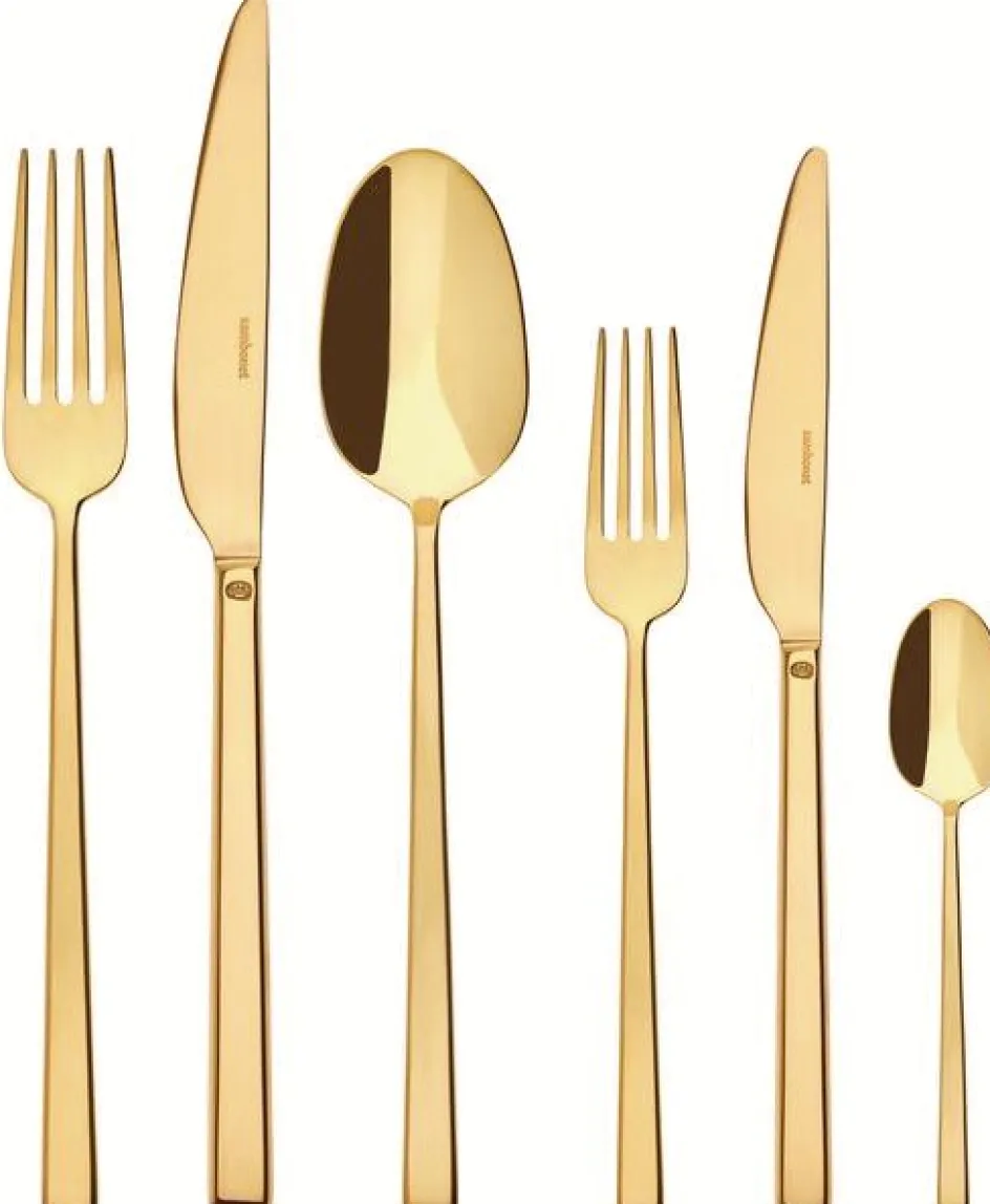 Discount Sambonet Rock Bestiksæt , Guld