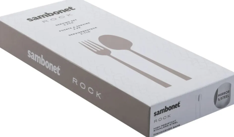 Discount Sambonet Rock Serveringsbestik 2 Dele, Rustfrit Stål