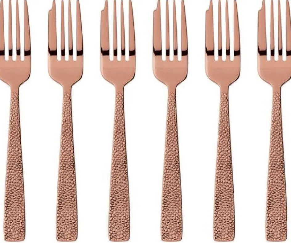 Discount Sambonet Siena Kagegaffel 6 stk, Kobber