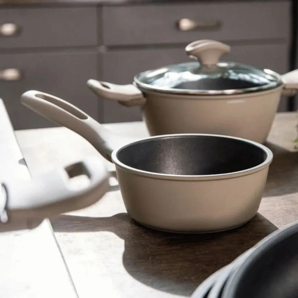 Silver Force Gryde- Og Pandesæt 5 Dele, Beige/Grå Gryder Og Kasseroller|Pander