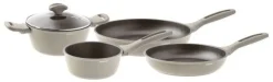 Silver Force Gryde- Og Pandesæt 5 Dele, Beige/Grå Gryder Og Kasseroller|Pander