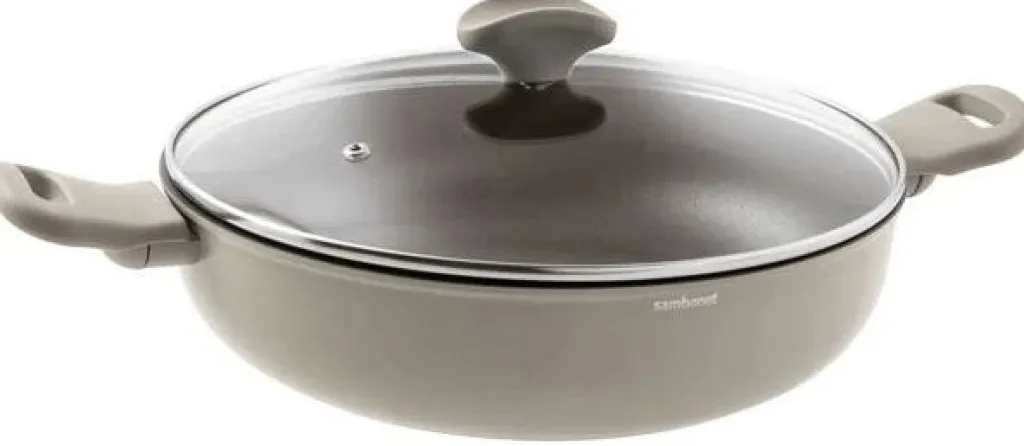 Discount Silver Force Wok 28 cm, Beige/Grå Pander