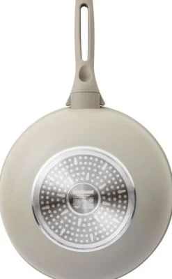 Outlet Sambonet Silver Force Wok 28 cm, Beige/Grå