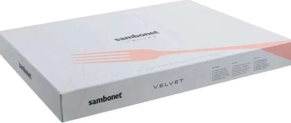 New Sambonet Velvet Bestiksæt , Rustfrit Stål